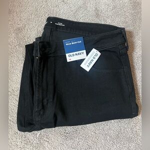 Old Navy womens bootcut WOW black jeans size 16 NWT